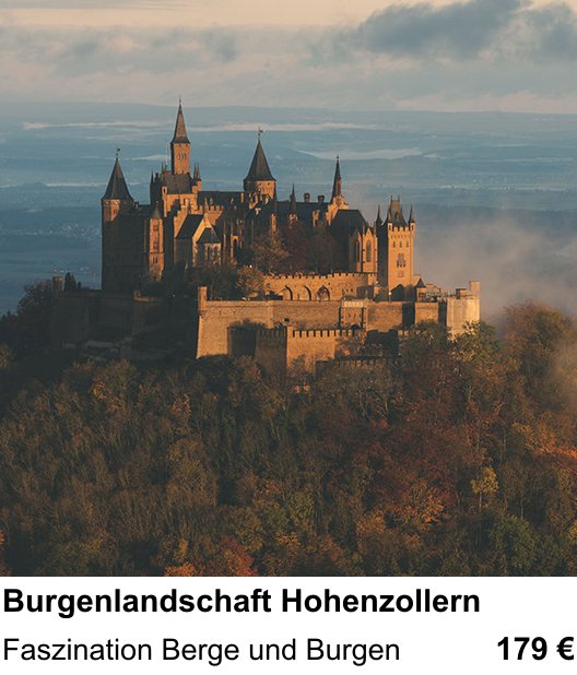 Praxisnaher Fotokurs zu Burgenlandschaft Hohenzollern: Faszination Berge und Burgen