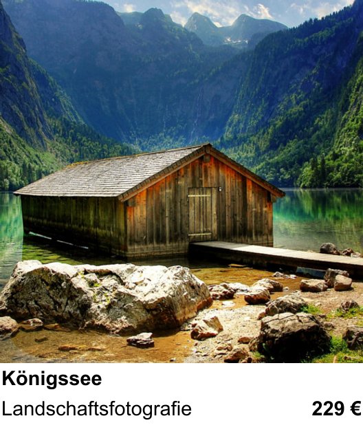 Praxisnaher Fotokurs zu Königssee: Landschaftsfotografie