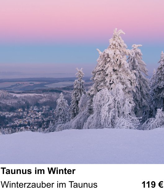 Praxisnaher Fotokurs zu Taunus im Winter: Winterzauber im Taunus
