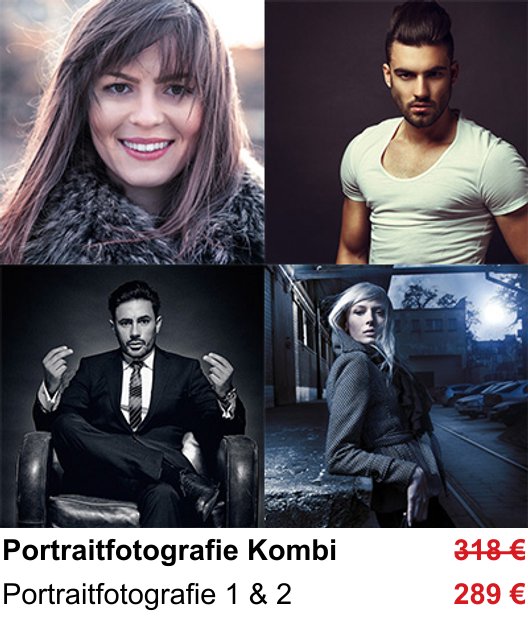Portraitfotografie Kombi in Augsburg: Portraitfotografie 1 & 2